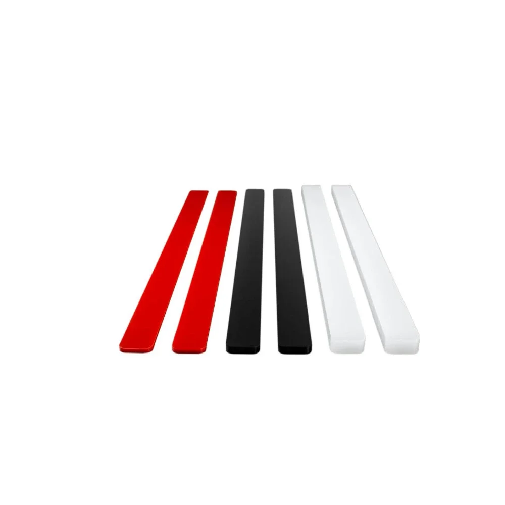 Fondant & Dough Leveler Set 13.75 x 0.75 Inch White Black Red